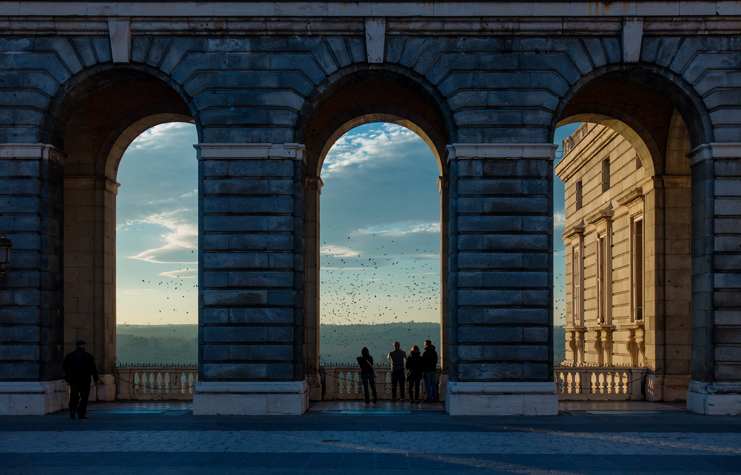 Kristen at a fountain